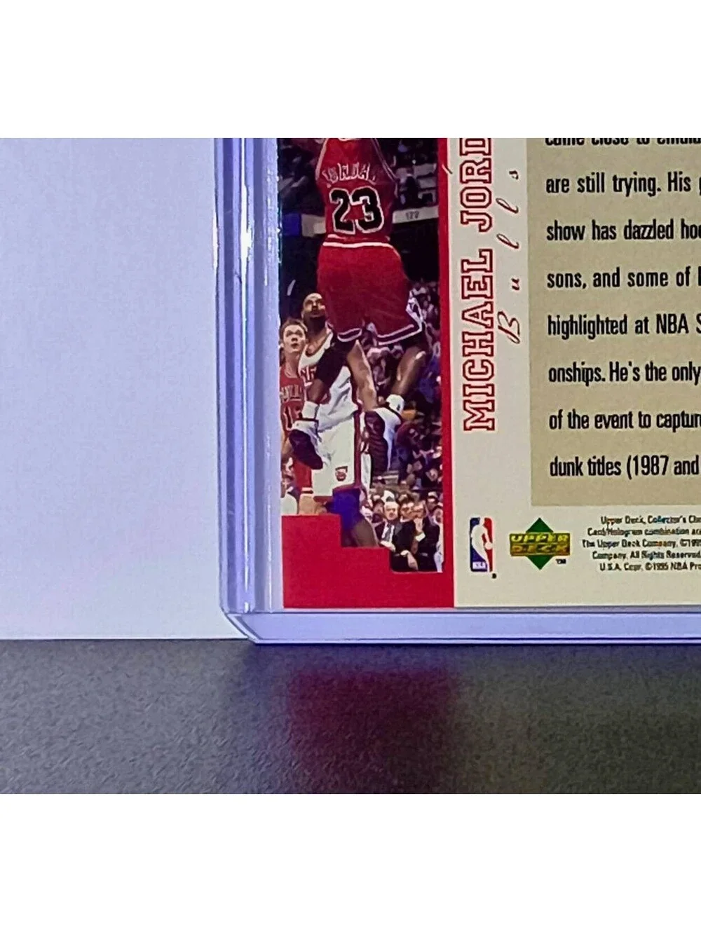 Michael Jordan 1995-96 Collector's Choice #195 Basketball Card Chicago Bulls